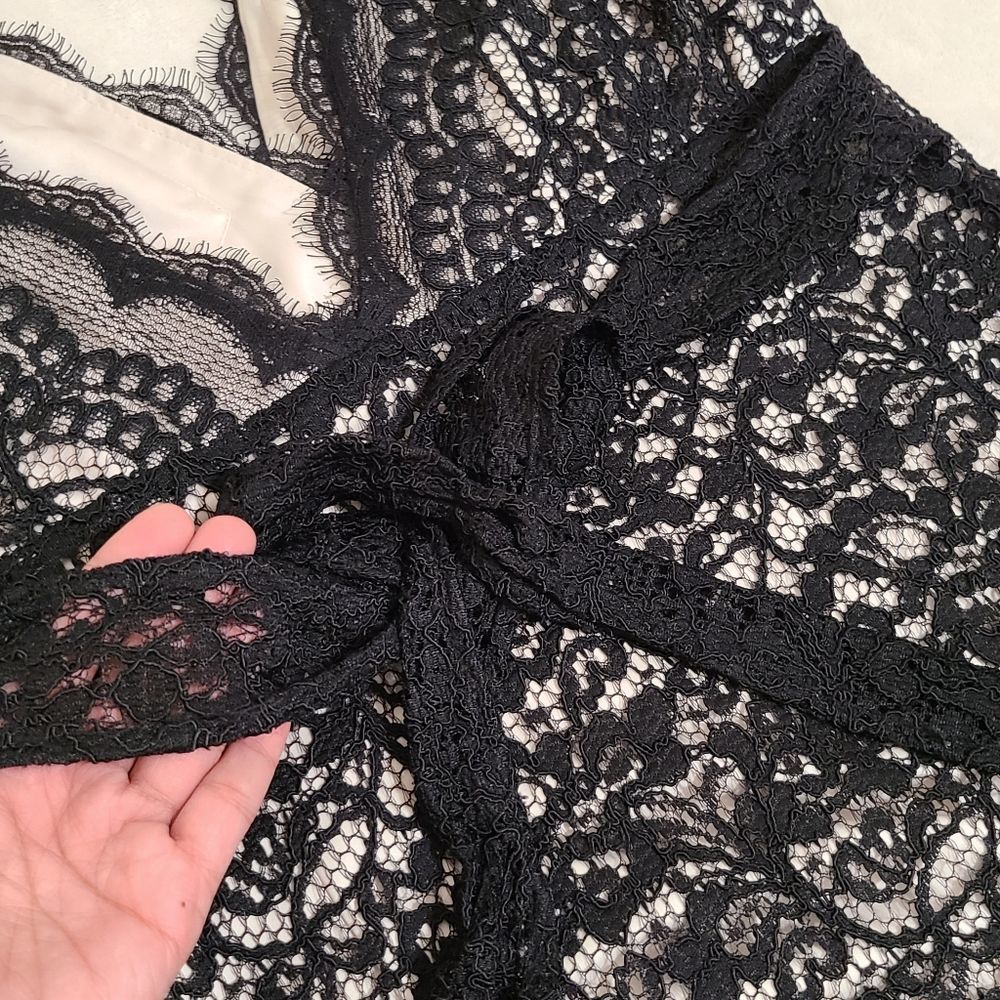 WHBM black lace dress size 10 - Picture 7 of 14